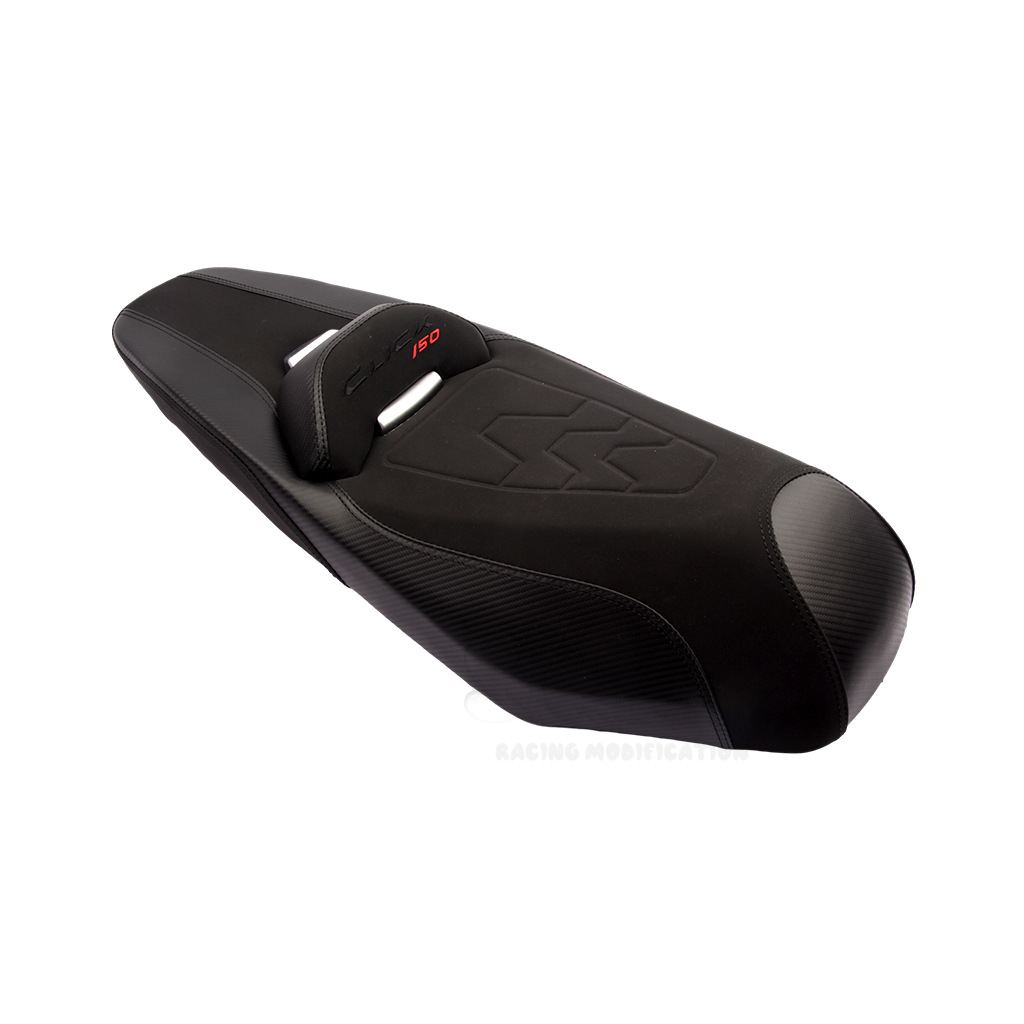 Suitable for Honda Click150/125 Modified Cushion Assembly, Comfortable and Soft Backrest Seat Bag, Motorcycle Seat Bag