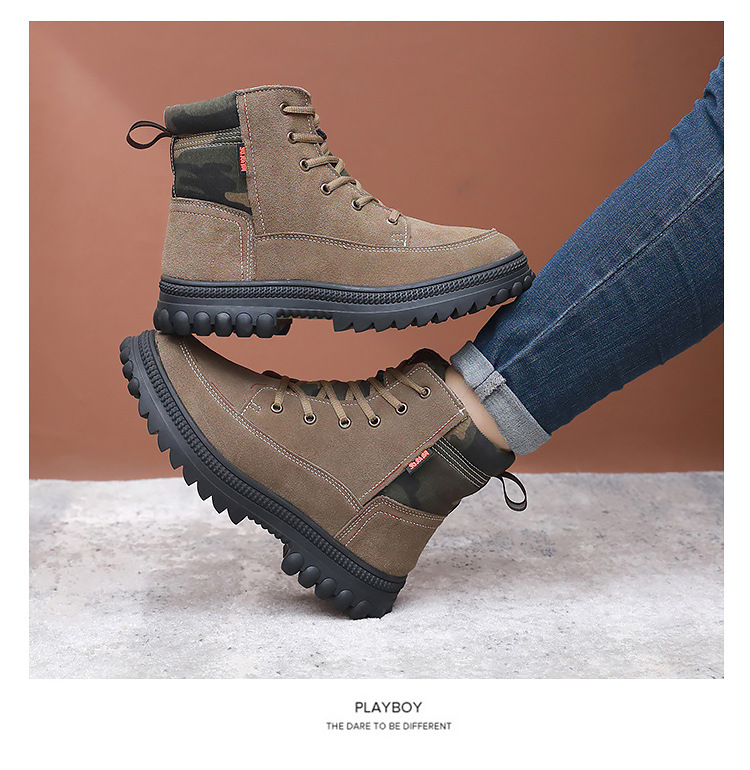 Men's snow boots fur one men's shoes warm anti cold anti-skid padded thickened wool cotton shoes men_voghion.com