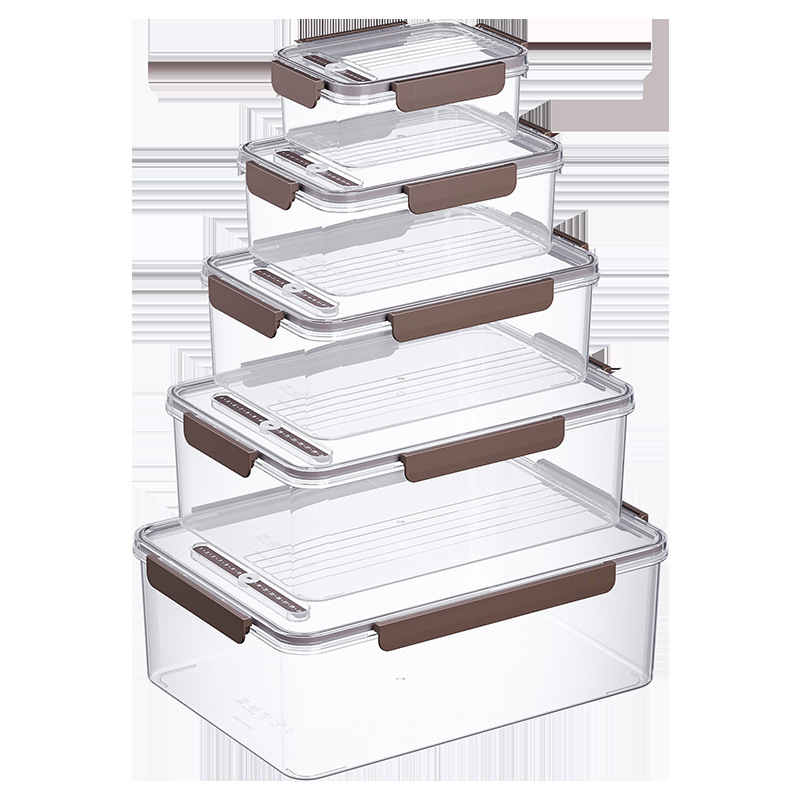 透明密封鮮度保持ボックス家庭用冷蔵庫分類厚手収納ボックスキッチン果物野菜食品級収納ボックス|undefined