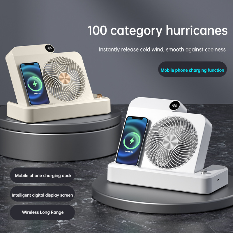 Wireless mobile phone charging, table air fan, universal smart folding tubing 2