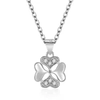 Pendant heart shaped, trend necklace with zircon, internet celebrity, light luxury style