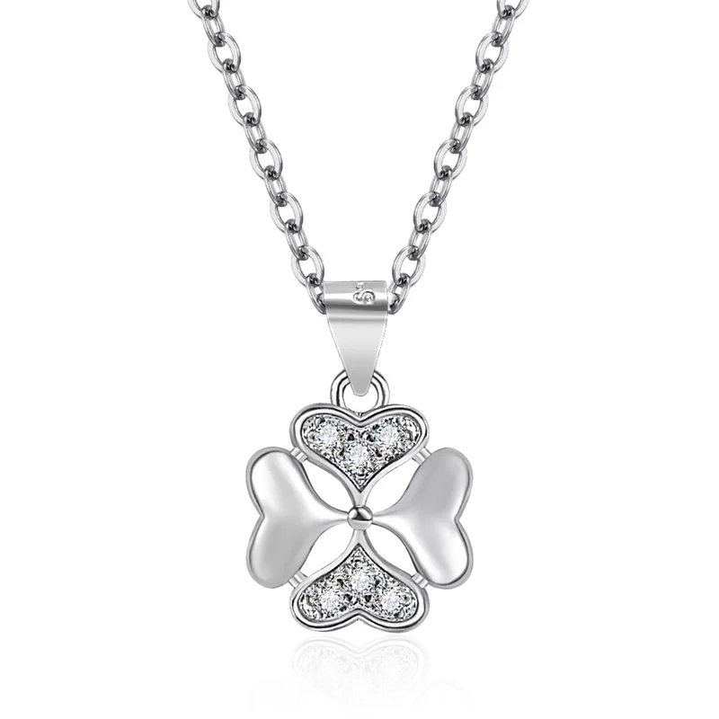 Pendant heart shaped, trend necklace with zircon, internet celebrity, light luxury style