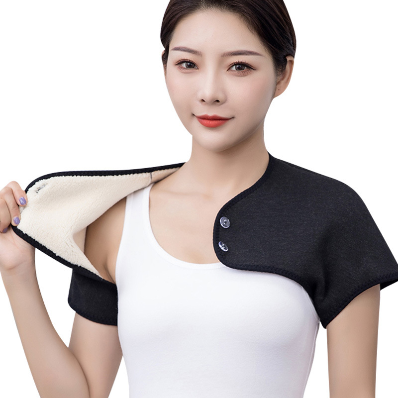 Winter Fleece Lined Shoulder Pad for Warmth, Sleep, and Shoulders, Cold Shoulder Cover, Thick Scarf for Men and Women, Middle-Aged and Elderly, Autumn and Winter