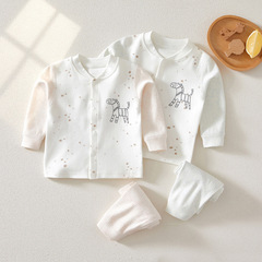 Baby underwear set, boneless pajamas, newborn clothing—autumn/winter split-style outfits for boys and girls, plus spring/autumn tops for kids.