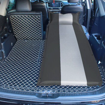 Vehicle-mounted inflatable bed, for sleeping in the SUV trunk - default-item-single-person-flat-black-and-gray-5cm-thick