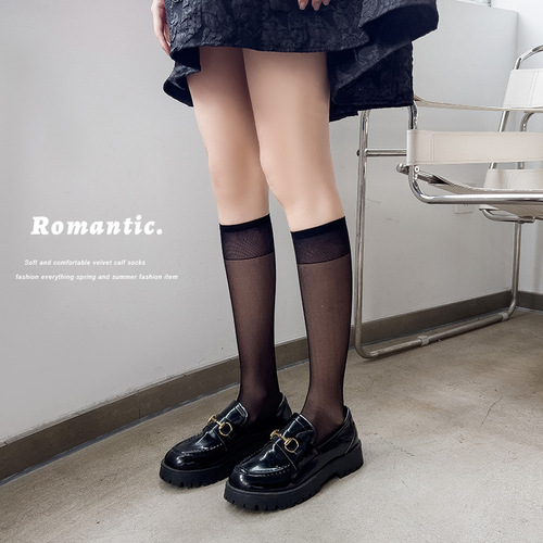 Ultra-thin velvet stockings spring and summer see-through black Japanese Lolita sweet white stockings manufacturer wholesale