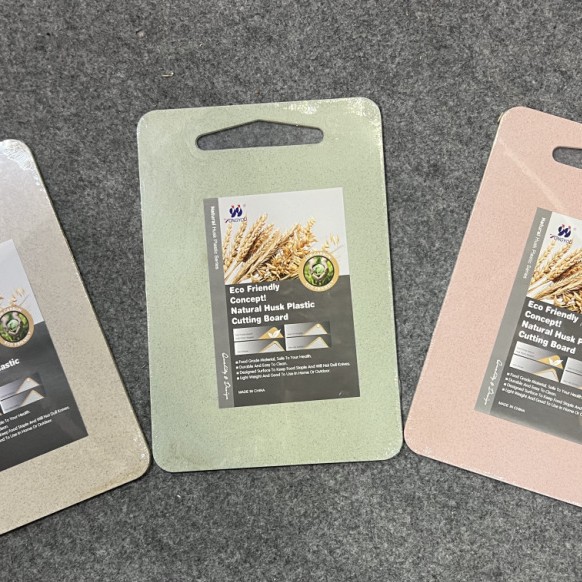 Trigo de Yiwu redondo colgable tablero de corte de verduras tablero de corte de frutas tablero de verduras de doble cara cocina doméstica image 9