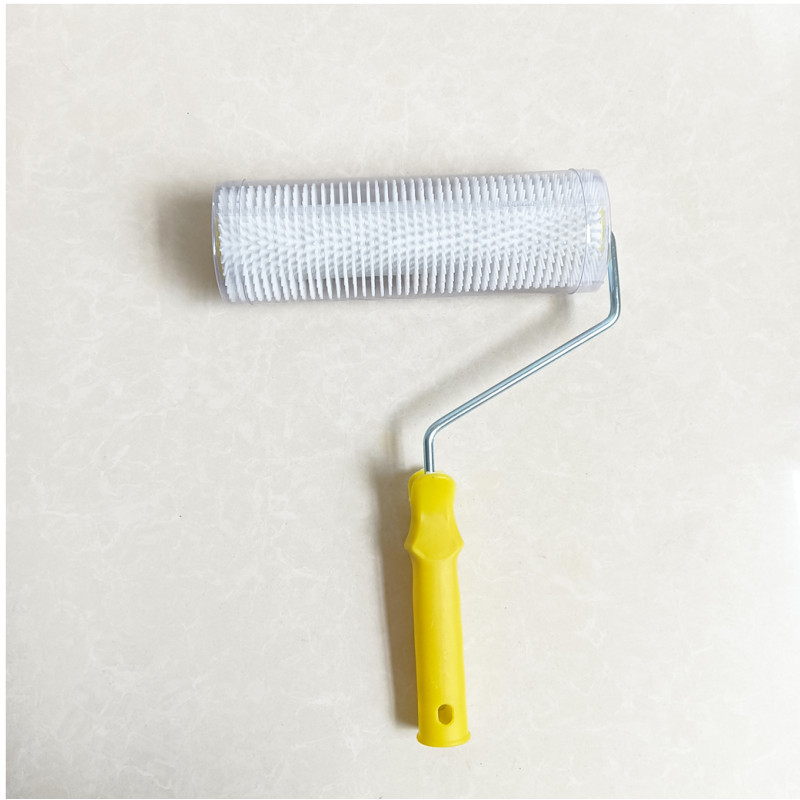 Suministro de cepillo de cilindro de espuma de acero de 9 pulgadas cepillo de cilindro de espuma de cemento auto-nivelado cepillo de cilindro de espuma de aguja cepillo de cilindro