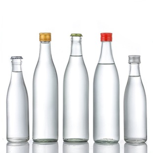 Glass Wine Bottles, Set of 0.5kg for Liquor Bottles, Homemade Liquor Bottles, Empty Bottles for Fruit Wine and Foreign Wine, Transparent Glass