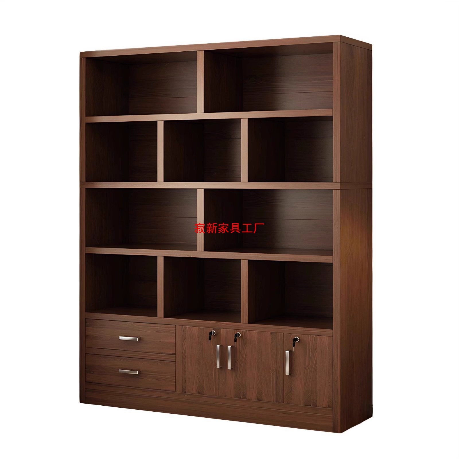 Bookcase Storage Cabinet Integrated Living Room Display Cabinet Wall-Mounted Cabinet with Door Office Storage Cabinet Home Floor-Standing Bookshelf 5