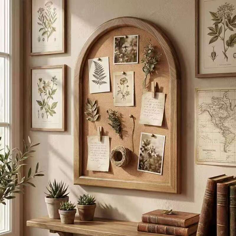 Vintage wooden arched photo frame display memo frame, no drilling required, does not damage walls, wall-mounted photo rack Vintage wooden arched photo frame display memo frame, no drilling required, does not damage walls, wall-mounted photo rack