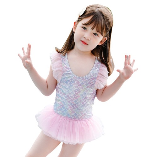 Children's swimsuit for girls, baby girl hot spring cute princess swimsuit for girls, medium and large children, infant and toddler one-piece swimsuit