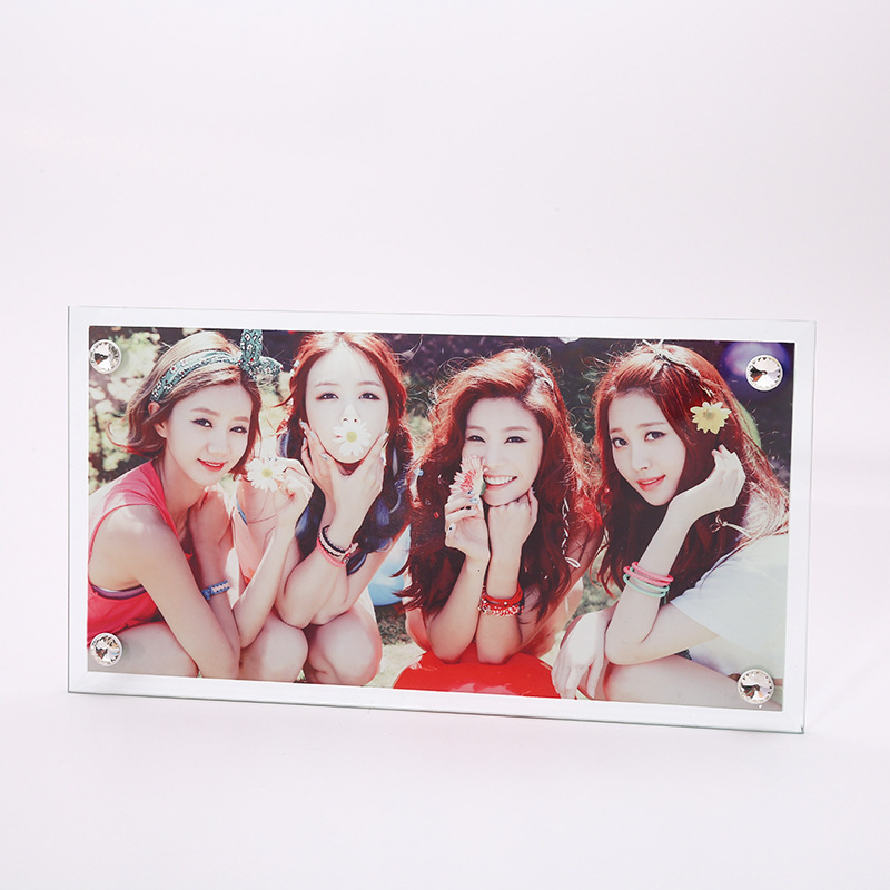 GlAss SublimAtion Photo FrAme TAble 4A PersonAlized DIY Photo FrAme BlAnk GlAss PAinting Photo FrAme CertificAte OrnAments WholesAle