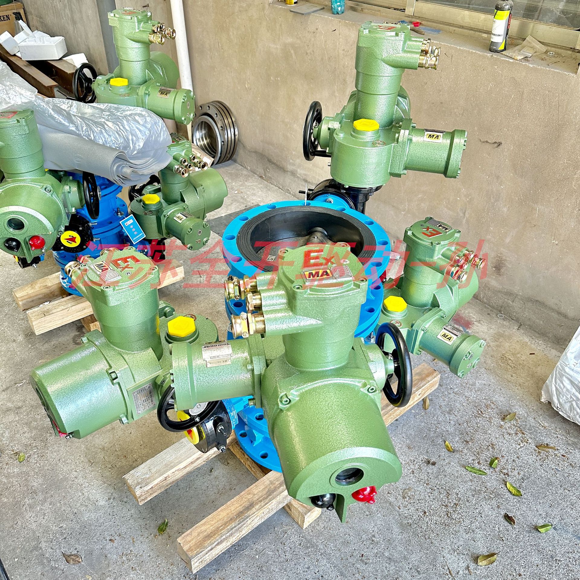 DN500智能防爆一体式矿用瓦斯阀WSD94F-16C 煤安矿用防爆瓦斯蝶阀