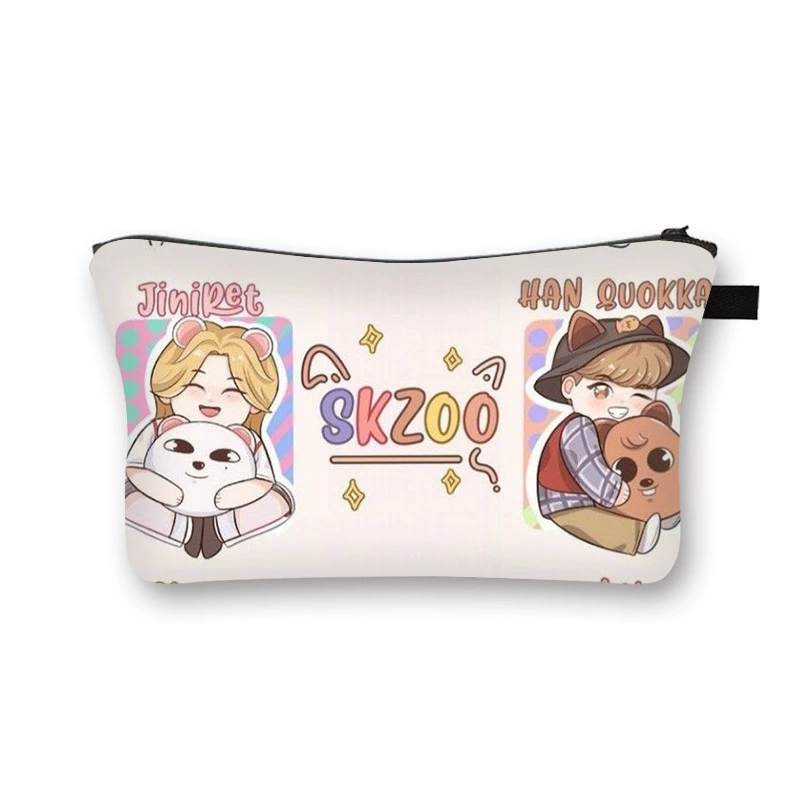 Сумка косметичка SKZOO STRAYKIDS для студентов и детей, косметики, мешок для хранения, для девочек, витринная вентиляция