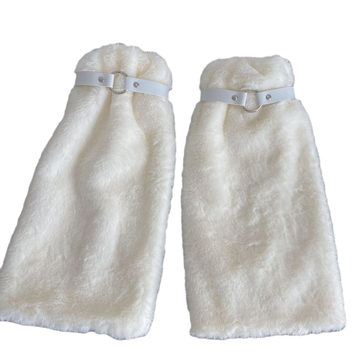 Otoño y invierno adorable Y2K hot girl arco pierna cubierta calentamiento peludo chica Lolita peludo cubierta peludo calcetines