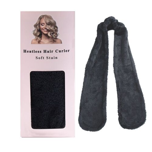 Hot-selling European and American plush fabric heat-free curling wand, long lazy curling tool, natural curls, large waves, sleep curler