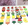 Cross -border mobile phone case PVC soft rubber patch accessories fruit series watermelon avocado fruit pineapple banana hair accessories patch