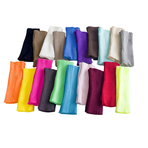 Girls' knitted socks spring and autumn bottoming mid-calf socks Korean version Lolita autumn and winter leggings woolen over-the-knee leg covers