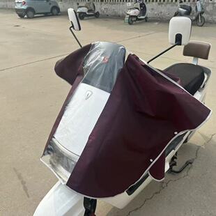 Electric vehicle instrument central control front rain cover battery car scooter dust and rain cover wind shield is available
