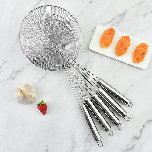 Hot selling stainless steel wire mesh drain, hot pot noodle scoop, frying scoop, multifunctional filter screen