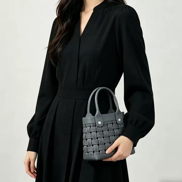 Hot-Selling 2026 Shoulder Bag Beach Bag Eva Beach Bag DIY Handle Color-Blocking Waterproof Perforated Beach Bag