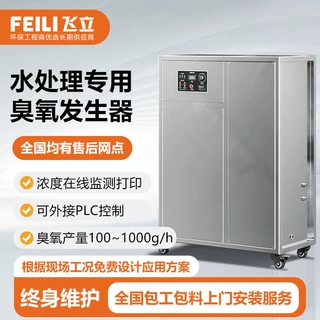 空气源大型臭氧发生器工业用 带PLC系统500g纯净水处理臭氧发生器