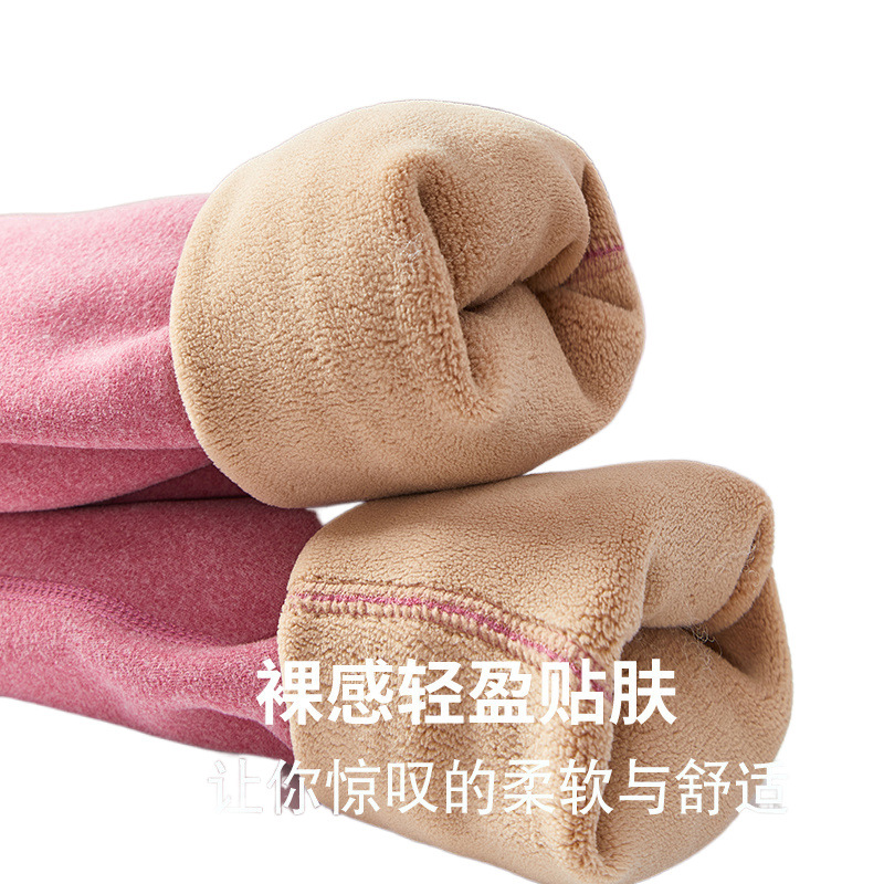 벨벳과 두꺼운 여성용 따뜻한 바지, 여성용 가을 바지, 원피스 셰르파 하이 웨이스트, 내복, 독일 따뜻한 벨벳 대형 면바지