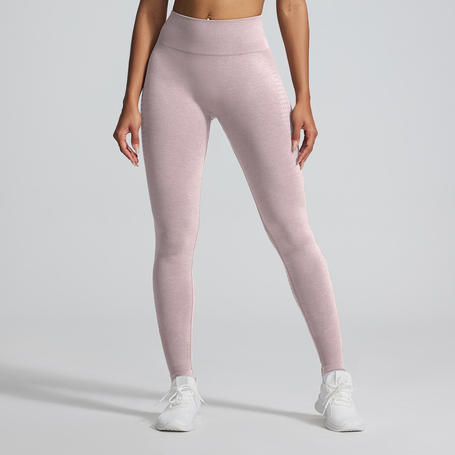 Amazonas catiónico ultra suave sensación sin pellizco de mujer apretado caderas de belleza Jacquard nueve pantalones de gimnasio