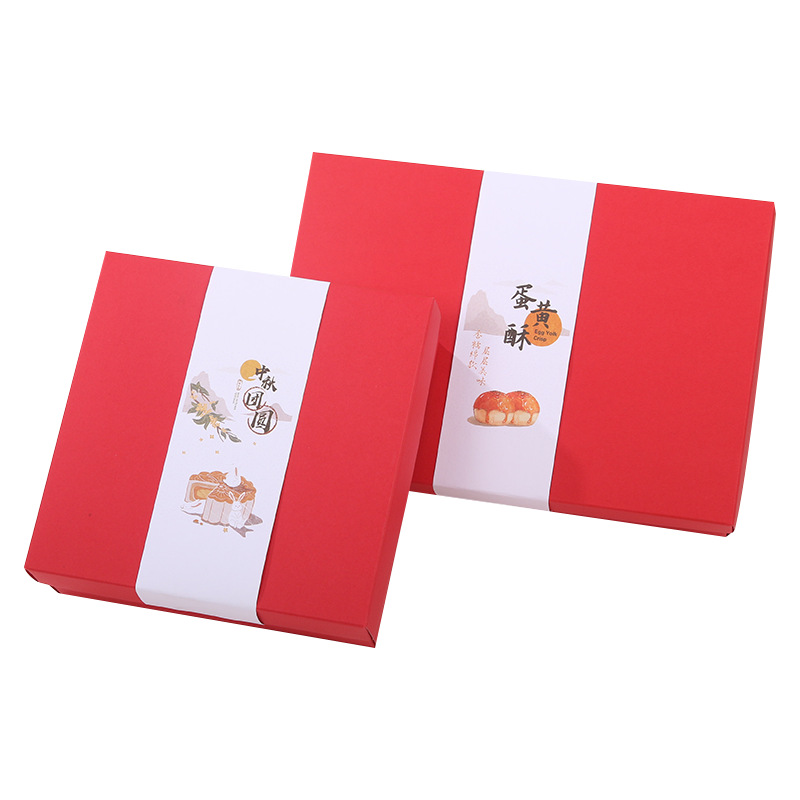 Venta al por mayor yema de huevo blanca larga crujiente cintura sello decorativo pastel de Luna caja de embalaje borde de soporte sobre de papel doble sello de papel adhesivo