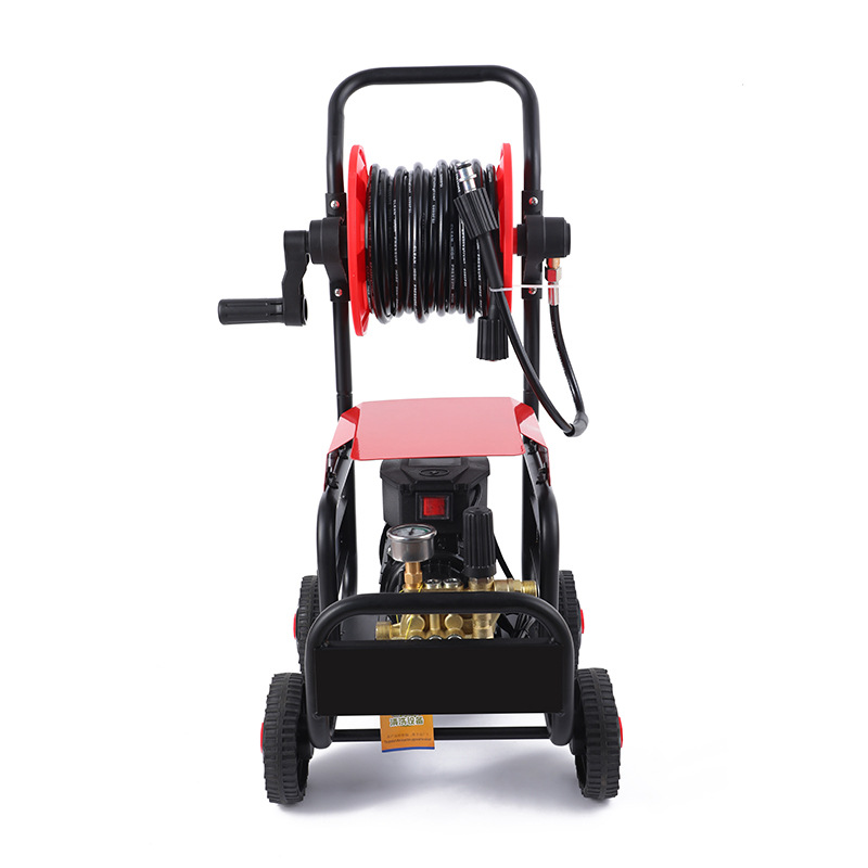 Leishibao Household High-Pressure Car Washing Machine 220V Motor-Driven Washing Machine with 10m Hose Reels for Car Cleaning