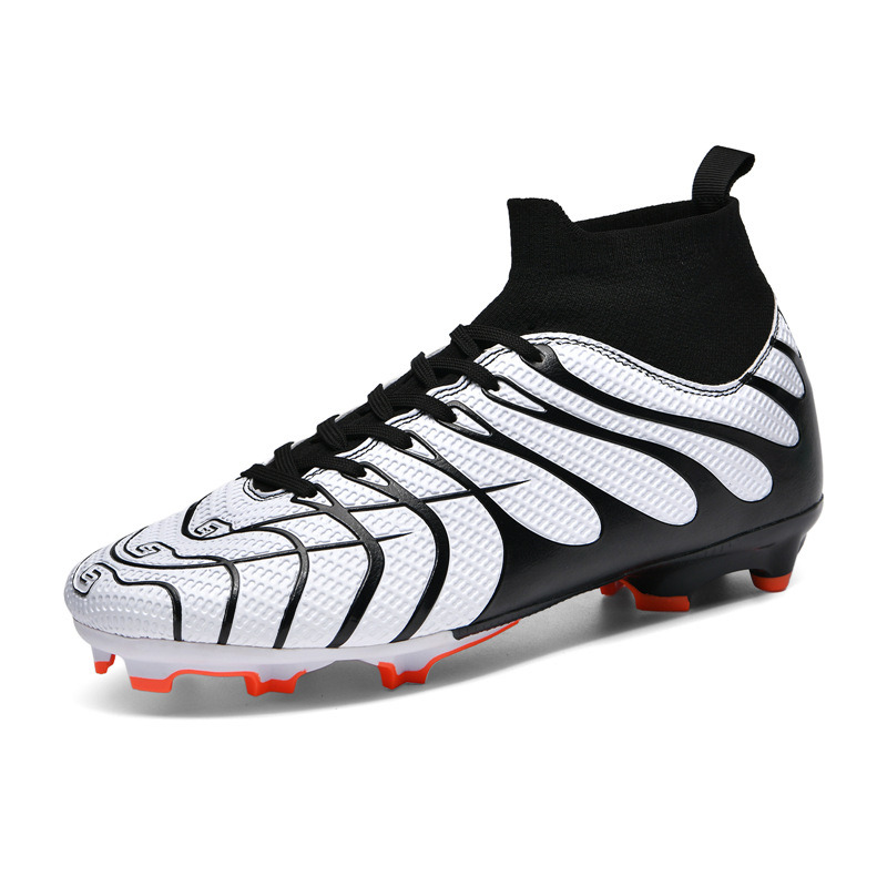 24 zapatos de fútbol transfronterizos de alto nivel zapatos de entrenamiento de entrenamiento de clavos largos zapatos de fútbol para hombres y mujeres