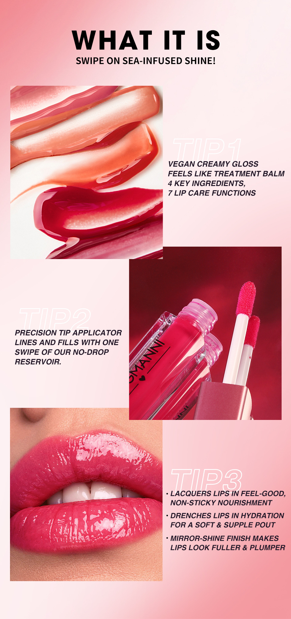 Langmanni 12-piece Lip Gloss Set, Lip Gloss, Lip Blush and Glossy Lip Gloss Gift Box Set undefined