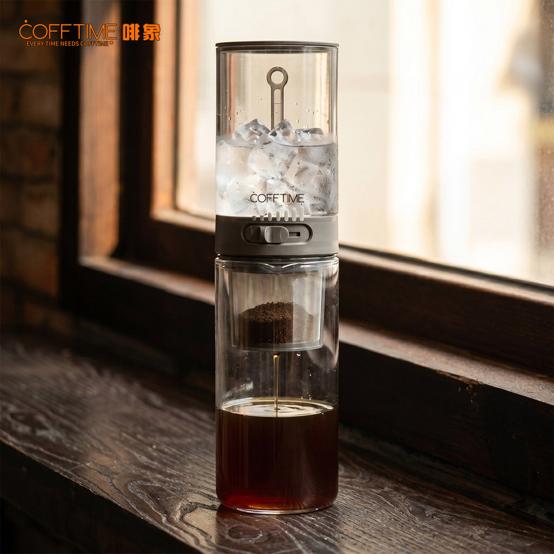 Coffee Elephant brand cold brew coffee pot, drip-type cold brew cup, ice drip coffee pot, cold brew cup, hand-brewed, portable for home use Coffee Elephant brand cold brew coffee pot, drip-type cold brew cup, ice drip coffee pot, cold brew cup, hand-brewed, portable for home use
