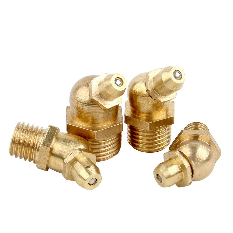 批发M6国标纯铜油嘴 M8黄油嘴铜油杯油咀 厂家直发M10注油嘴