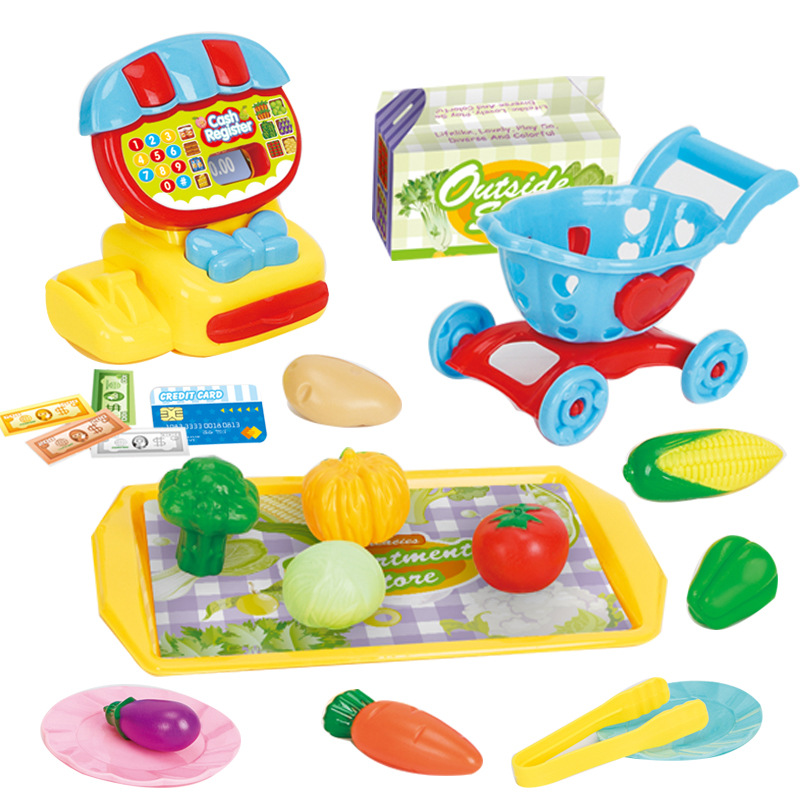 Transfronterizo fan supermercado carro heladería helado barco chica postre vajilla cocina infantil jugar casa Juguetes