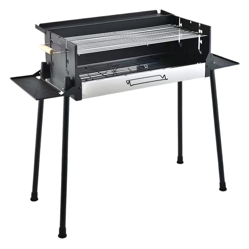 Parrilla de barbacoa portátil para exteriores, parrilla de patio, parrilla de carbón para el hogar, estufa de barbacoa de acero inoxidable, parrilla de barbacoa para acampar