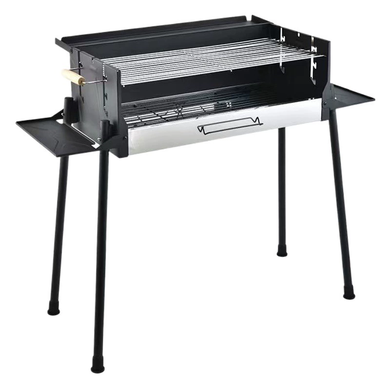 Гриль для барбекю, уличный гриль, портативный бытовой угольный гриль из нержавеющей стали, печь для барбекю в стиле кемпинга, печь для барбекю
