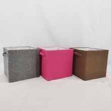 批发布艺特大号收纳袋亚麻布防水折叠盒整理箱棉被储物箱折叠收纳