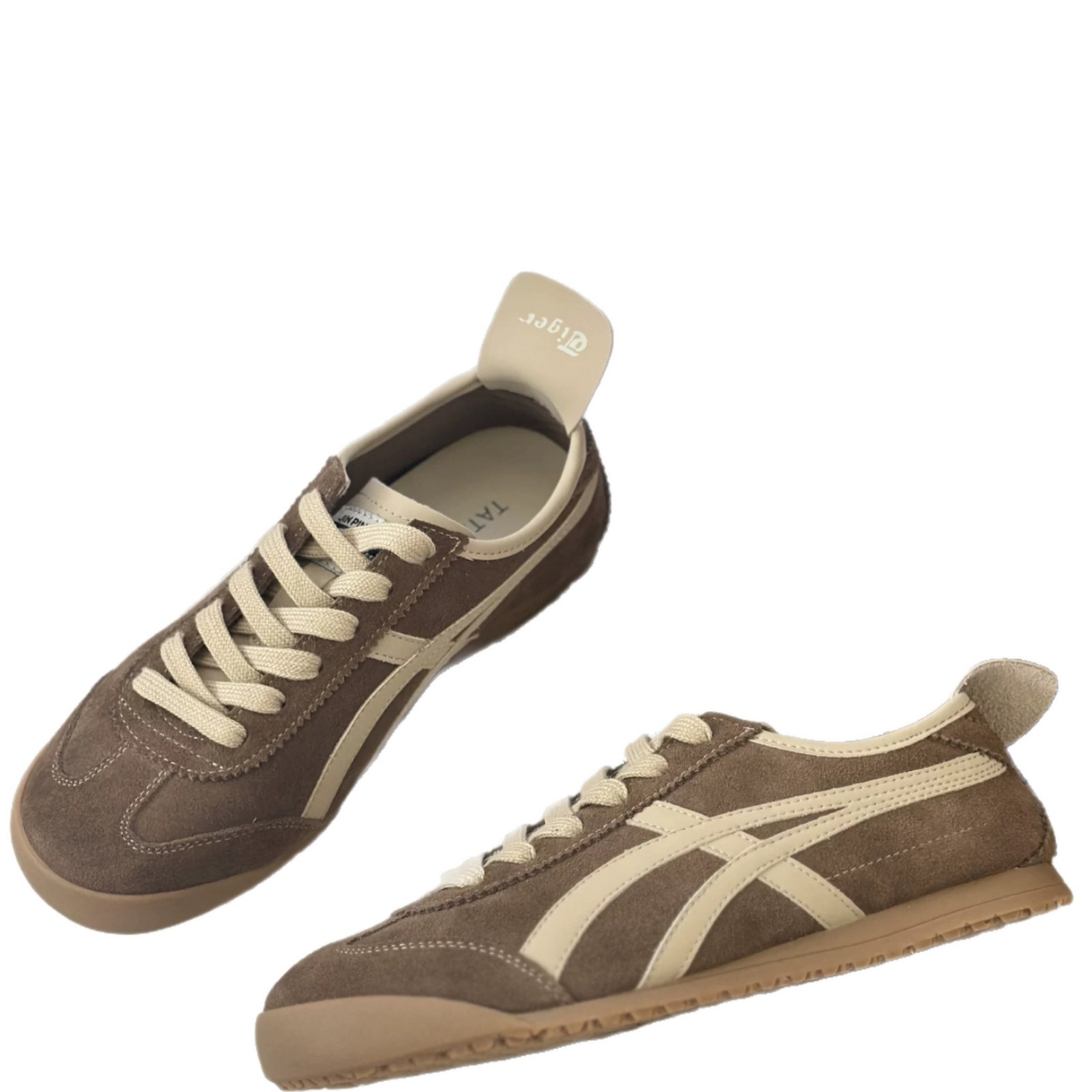 2026 primavera y otoño nueva cabeza redonda plana lazos casuales Gump zapatos de entrenamiento único zapatos de entrenamiento de la escuela zapatos de skate retro