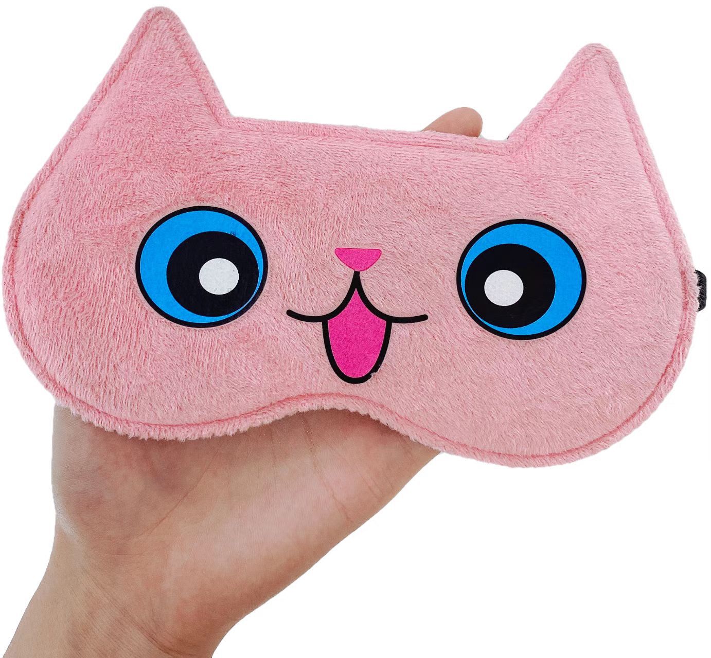 오픈 아이즈 고양이 핑크