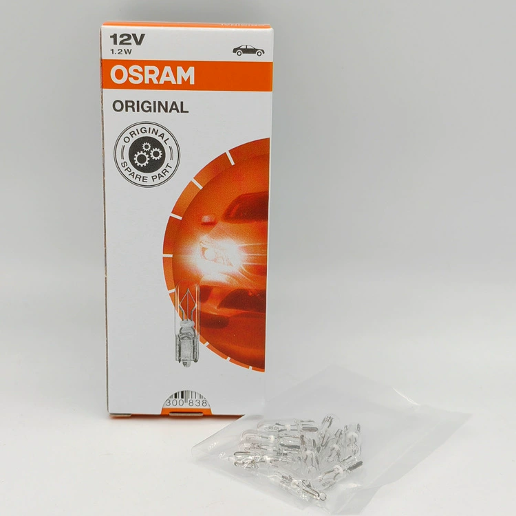 OSRAM 12V 1.2W 2721 T5 W2x4.6d ORIGINAL автомобильная приборная лампа