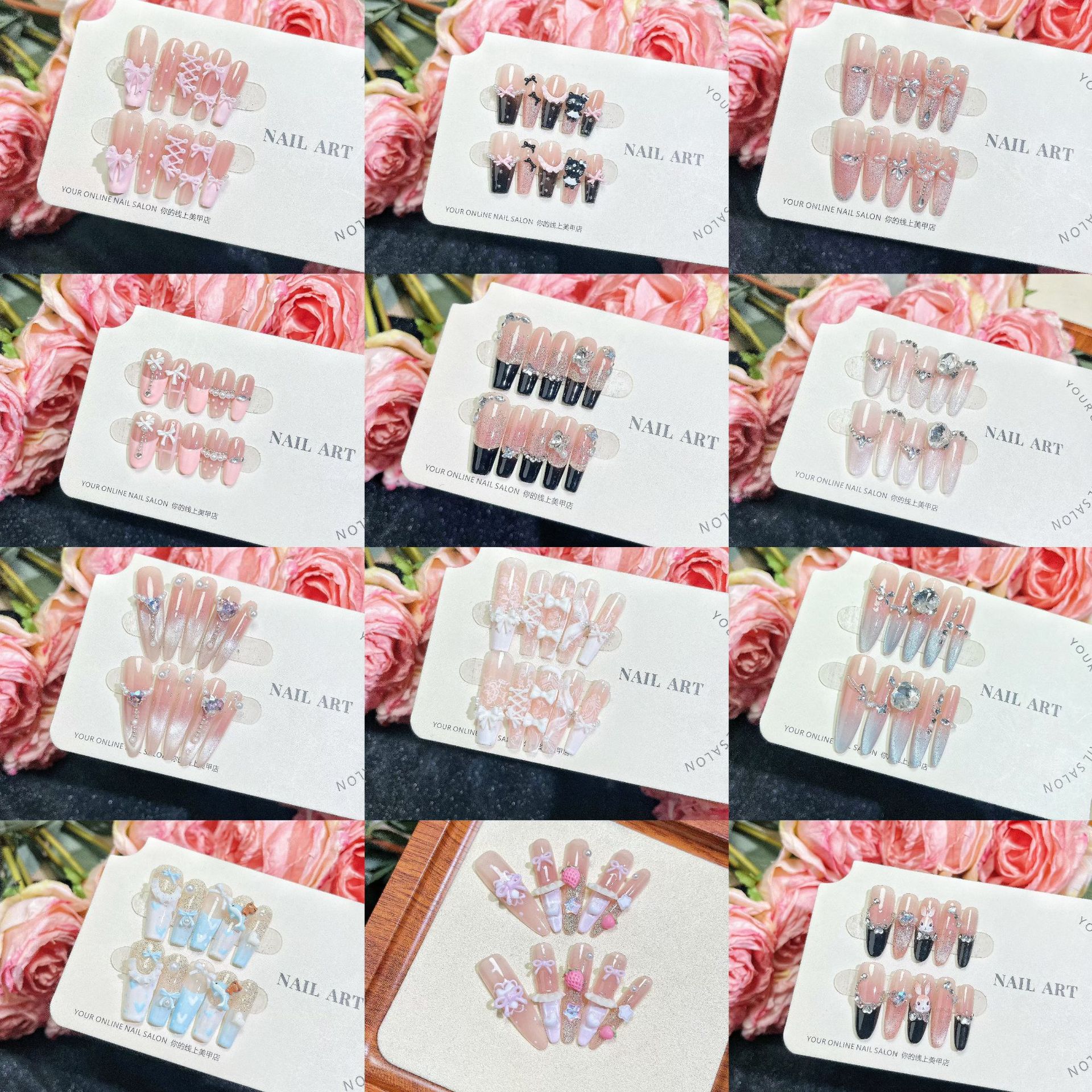 [Cat Eye Series 2.0] La manicura de uñas vestida a mano muestra una colección de series de ojos de gato 2.0