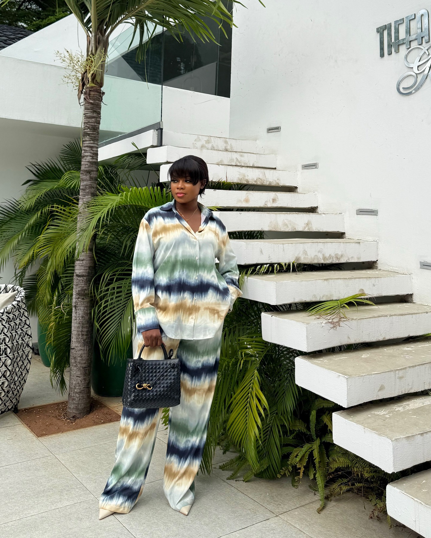 Trendy Women's Printed Long Sleeve Shirt & Pants Set – Loose Fit, Afro-Euro Street Style_voghion.com