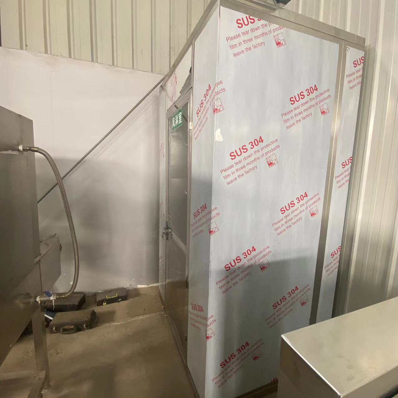 供应304不锈钢双人双吹风淋室 全自动不锈钢风淋室 无尘车间风淋