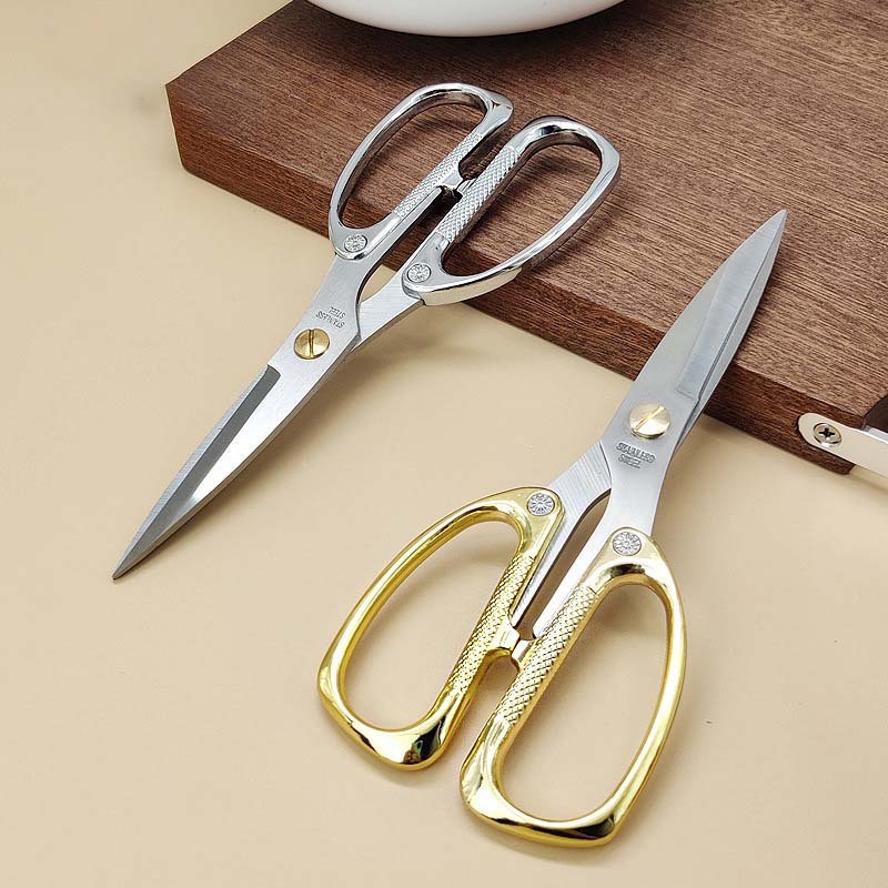 Powerful Chicken Bone Shears Stainless Steel Aluminum Kitchen Shears Home Use Bone Shears Meat Shears Fish Shears Food Shears