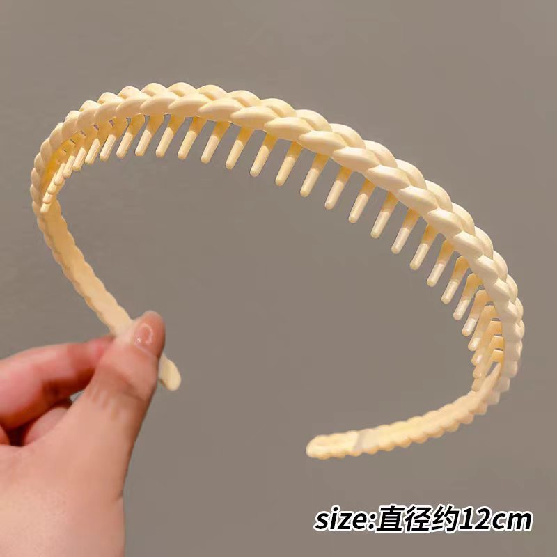 19#磨砂辫子米白