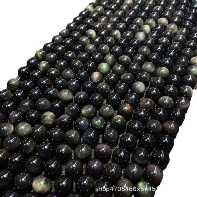 Color Salva Black Bracelet Black Yaoshi Boutique Bracelet Couple Scenic Area Electric Carpet E -commerce Live Natural Rainbow Eye 5