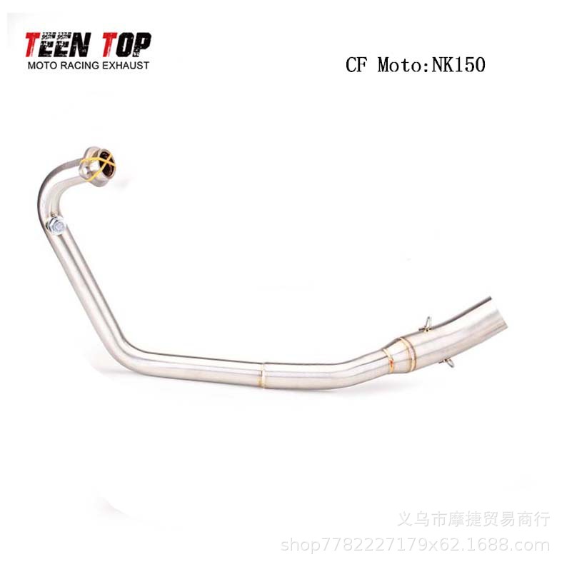 Suitable for Motorcycle Modification: Cfmoto Nk150 Exhaust Pipe, Nk150 Front Stainless Steel Exhaust, Scorpion Tail Section