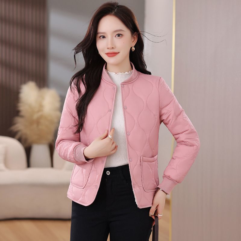 2025 winter new style plus velvet thickened thin short inner liner cotton jacket warm body fashionable cotton jacket